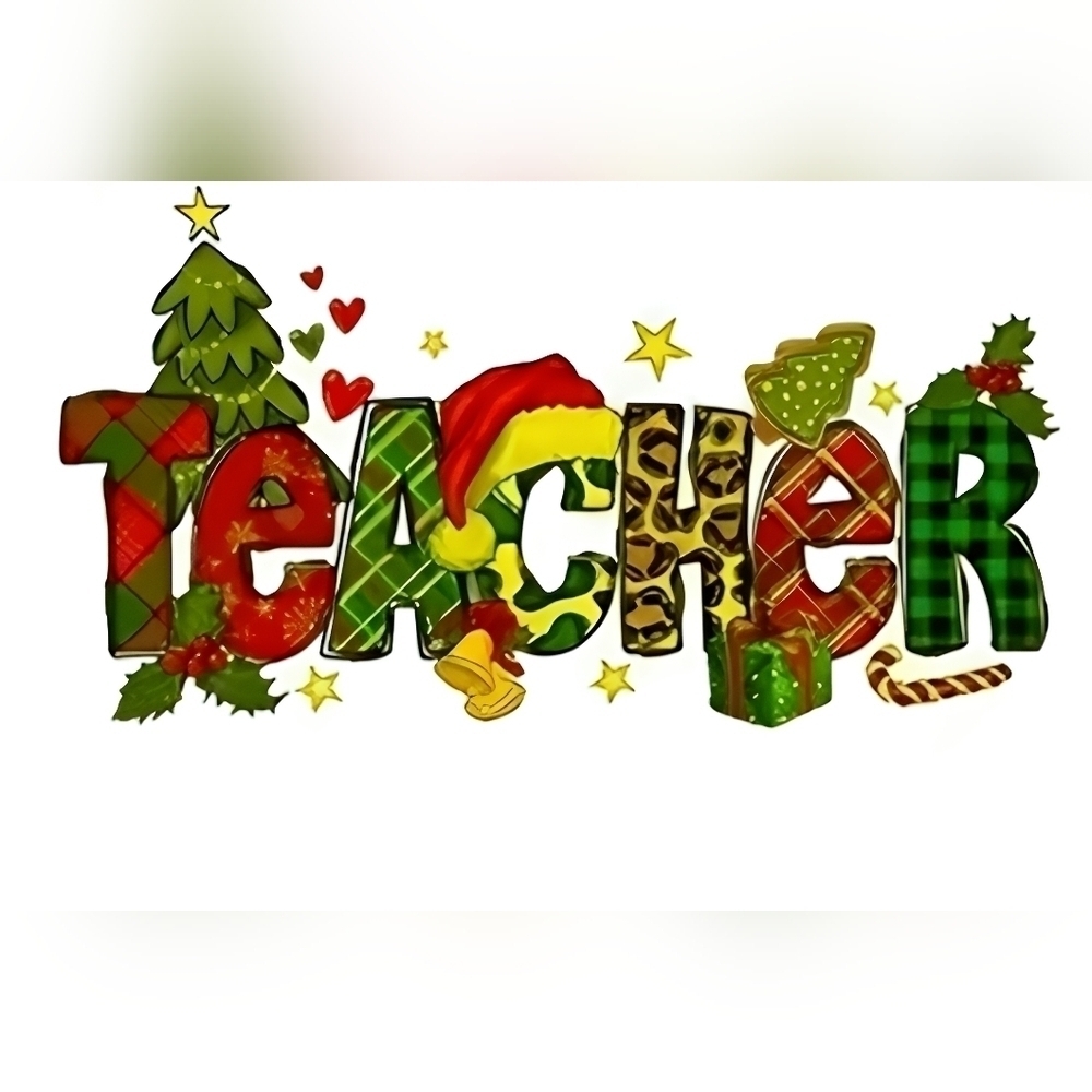 Teacher Christmas Tote - Picture 2 of 5